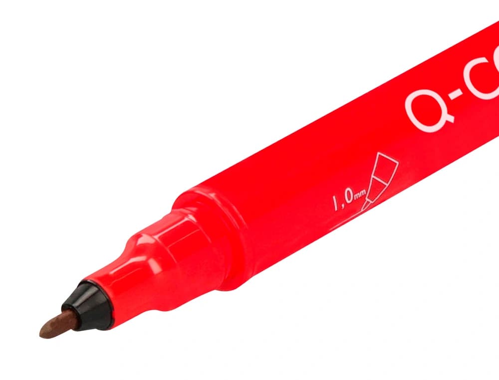 Rotulador q-connect marcador permanente doble punta 0,4 mm 1 mm