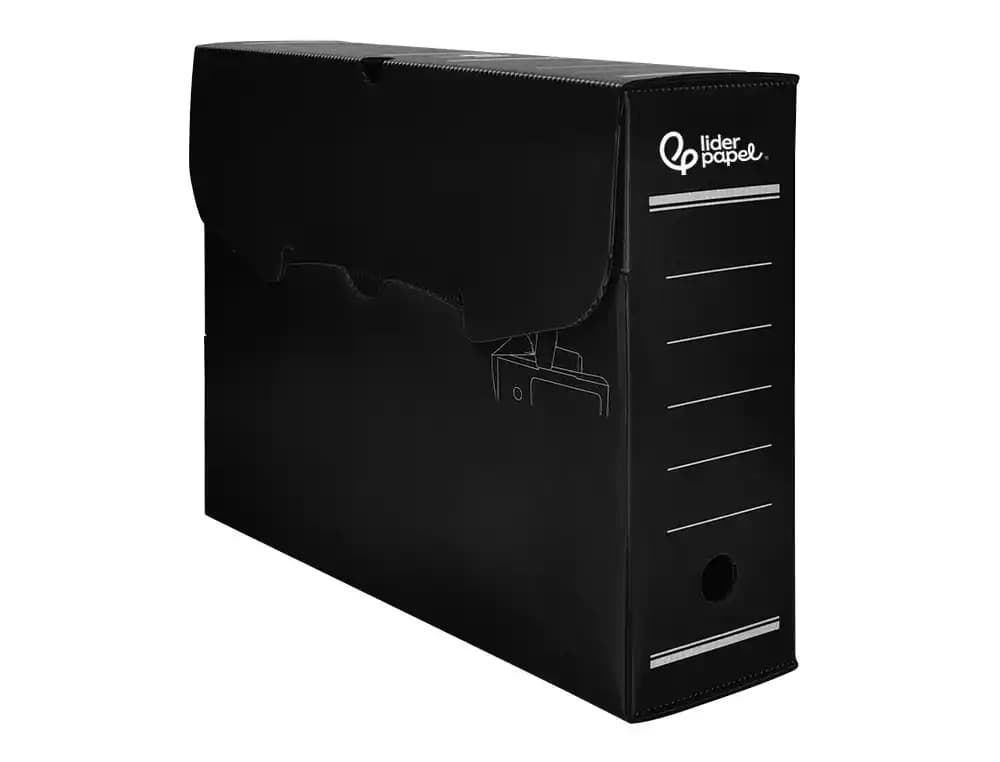 Caja archivo definitivo plastico liderpapel lomo 100 mm 360x100x260 mm