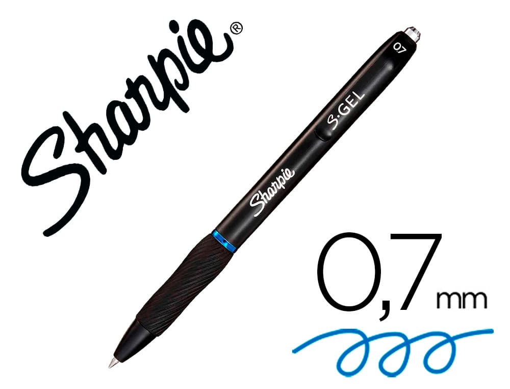 Sharpie Boligrafo sharpie retractil tinta gel punta 0,7 mm