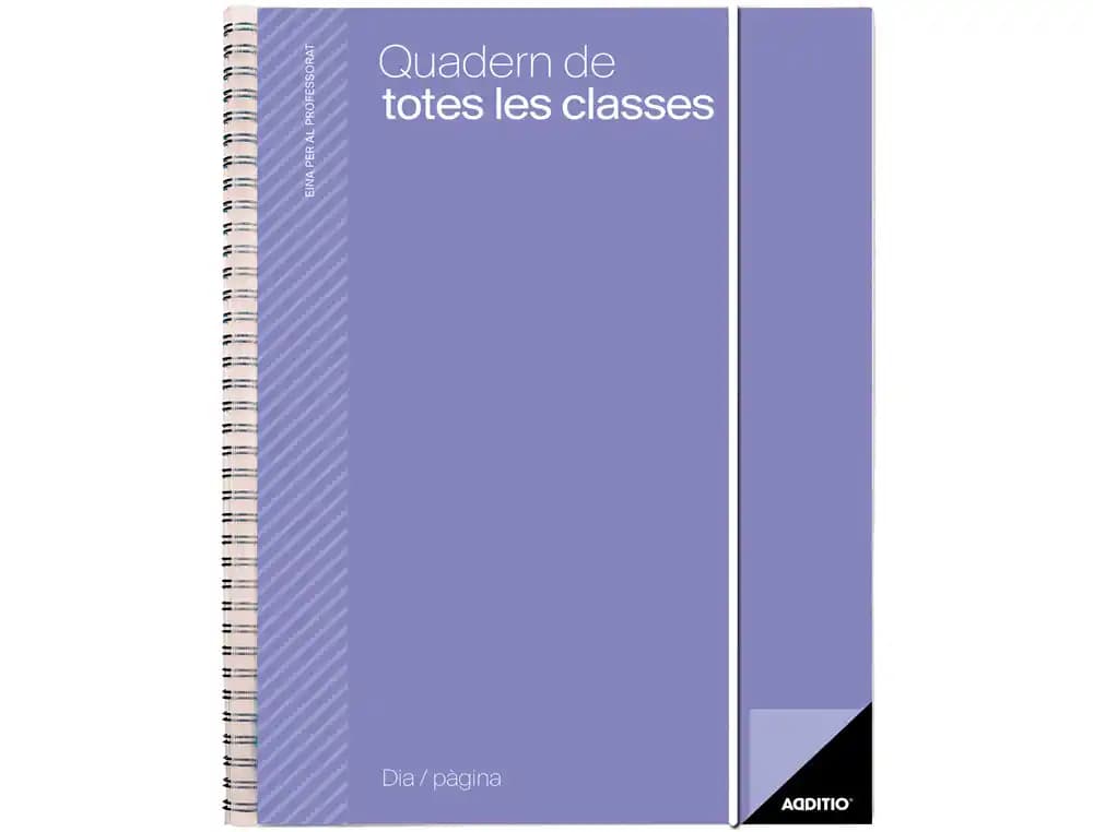 Cuaderno de todas las clases catalan additio planificacion dia pagina evolucion continua
