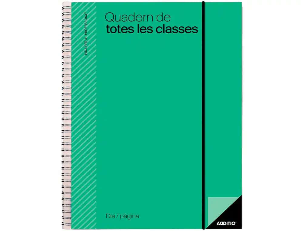 Cuaderno de todas las clases catalan additio planificacion dia pagina evolucion continua