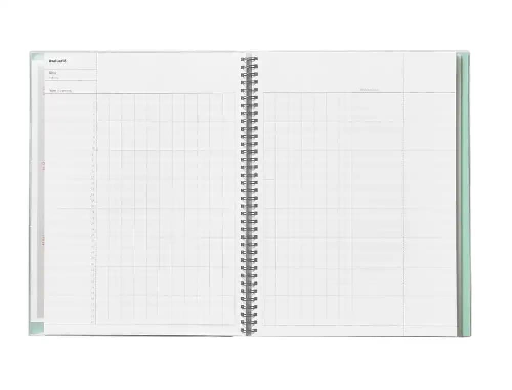 Cuaderno de todas las clases profesorado catalan additio 136 paginas semana vista color azul 225x310 mm