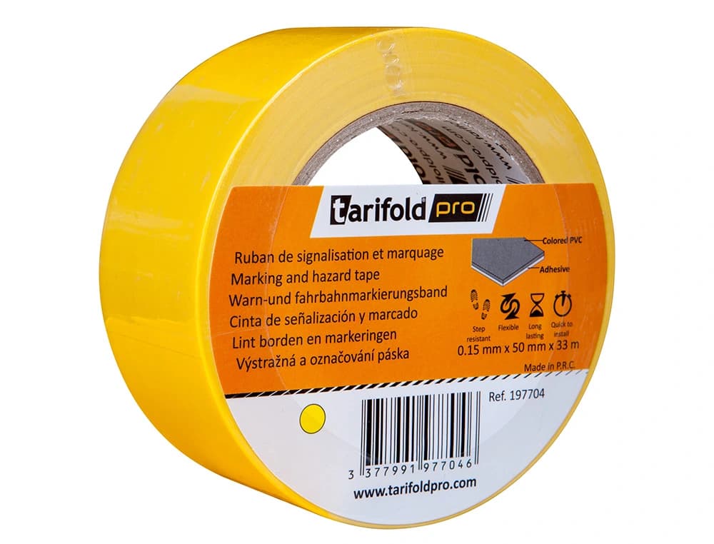 Cinta adhesiva djois para marcaje y señalizacion de suelo 33 m x 50 mm