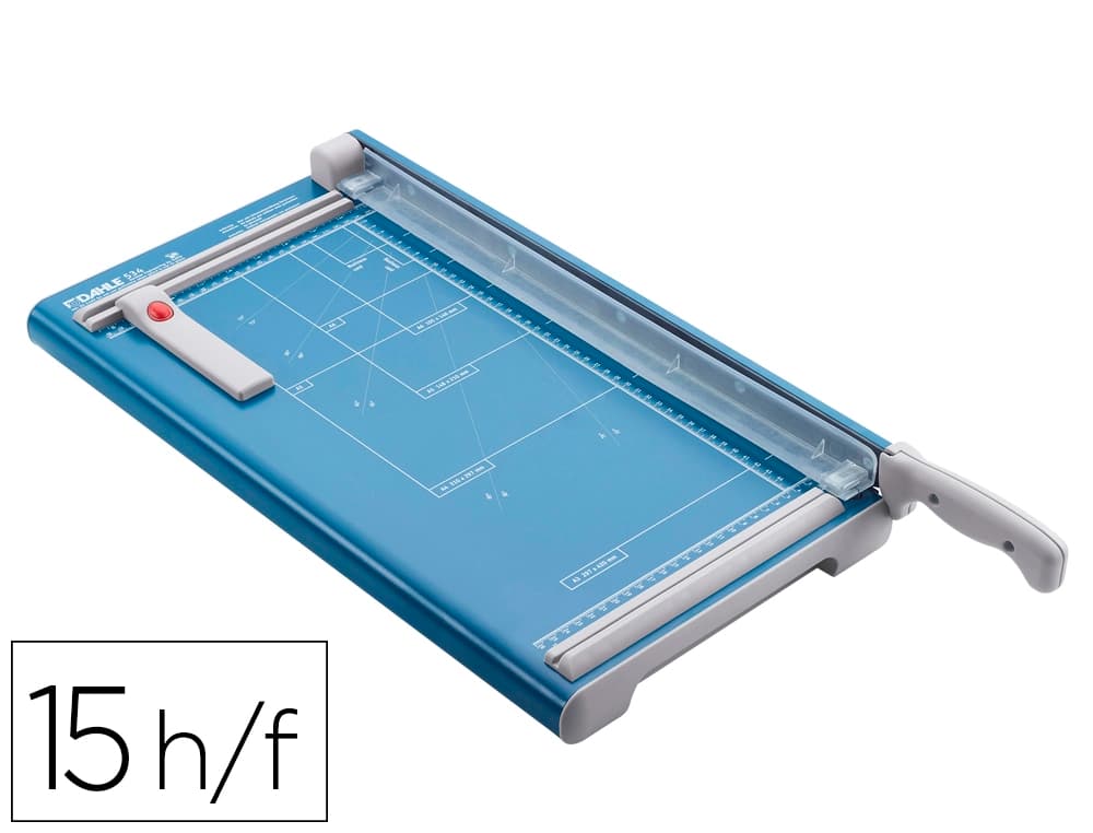 Dahle Cizalla de palanca Dahle 534 con base metálica DIN A3 capacidad de corte 15 hojas