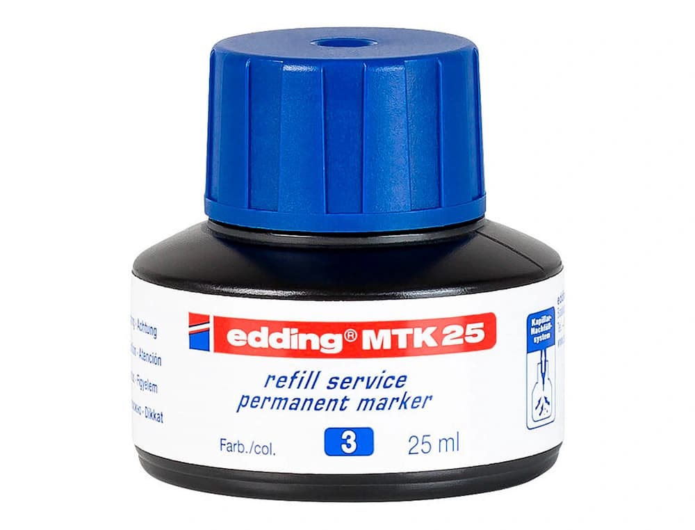 Tinta rotulador edding mtk25 con sistema capilar bote 25 ml