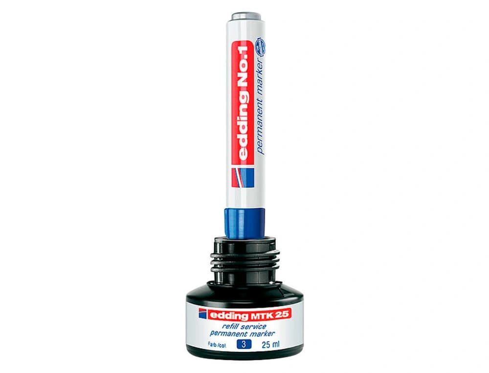 Tinta rotulador edding mtk25 con sistema capilar bote 25 ml