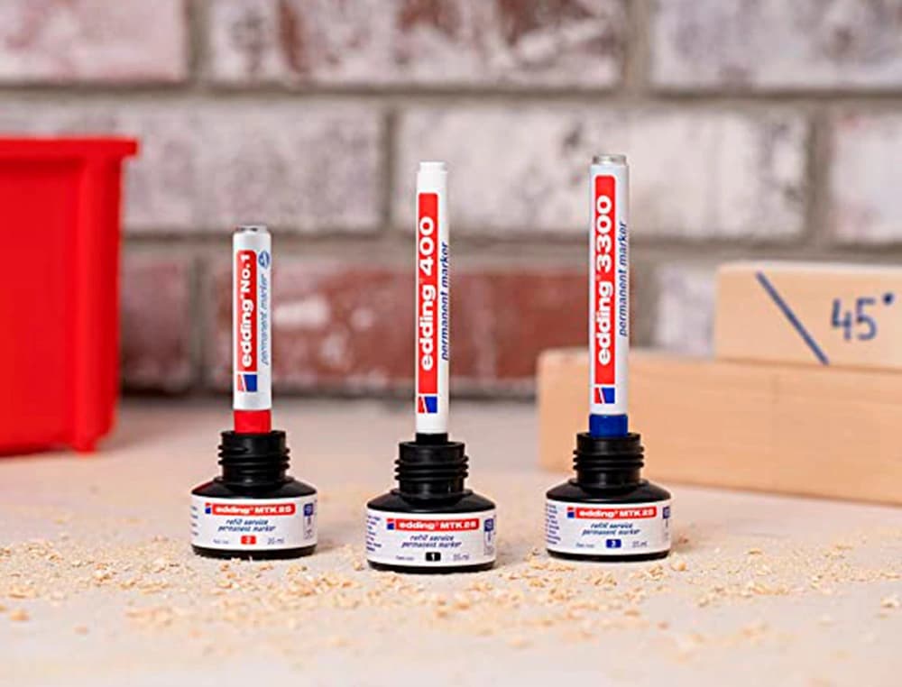 Tinta rotulador edding mtk25 con sistema capilar bote 25 ml