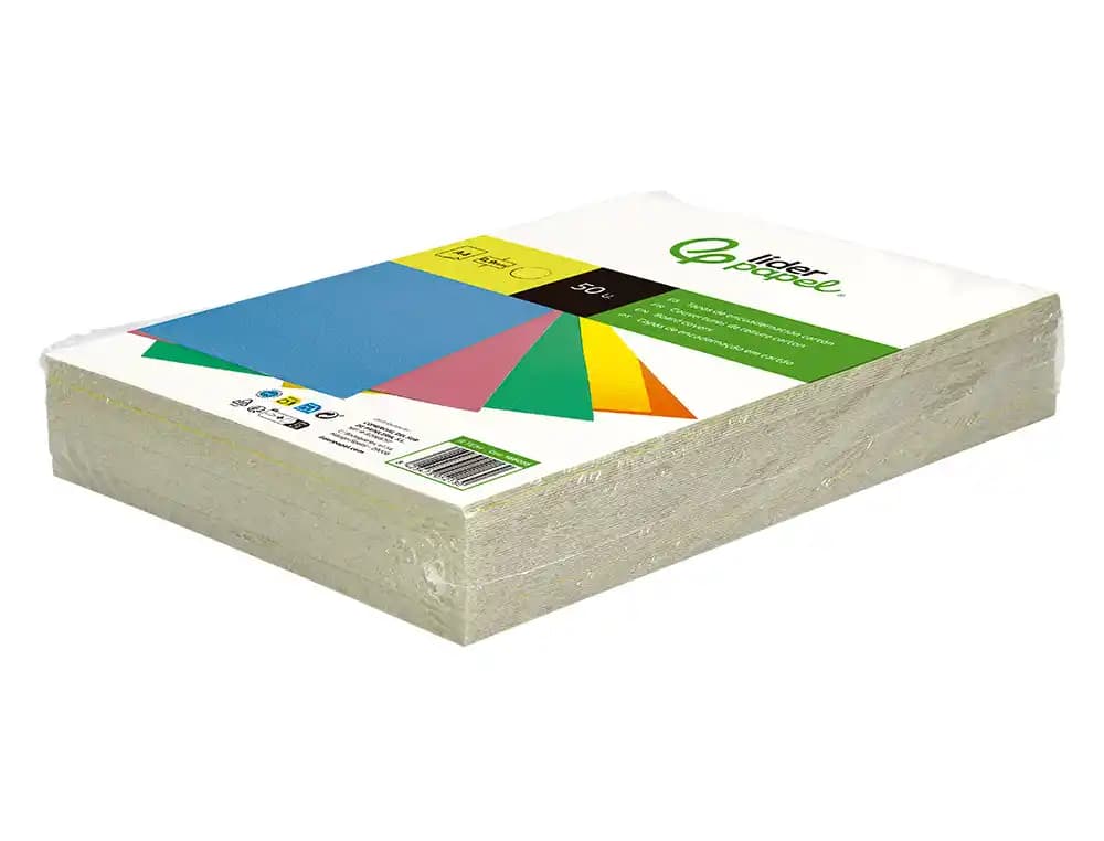 Tapa de encuadernación Liderpapel de cartón fluorescente de 0,9 mm, DIN A4, paquete de 50 unidades – Amarillo intenso