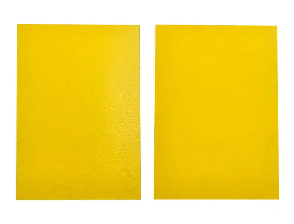 Tapa de encuadernación Liderpapel de cartón fluorescente de 0,9 mm, DIN A4, paquete de 50 unidades – Amarillo intenso