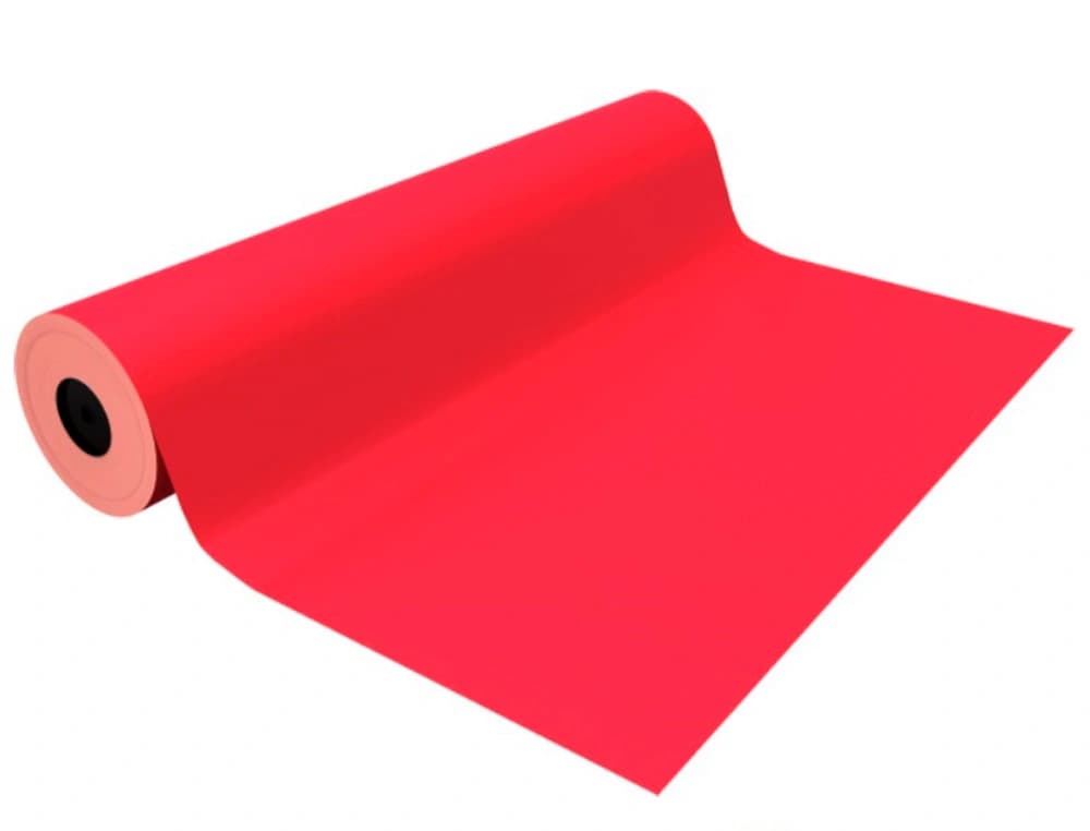 Papel de regalo metalizado Basika en bobina de 31 cm × 80 m – Rojo