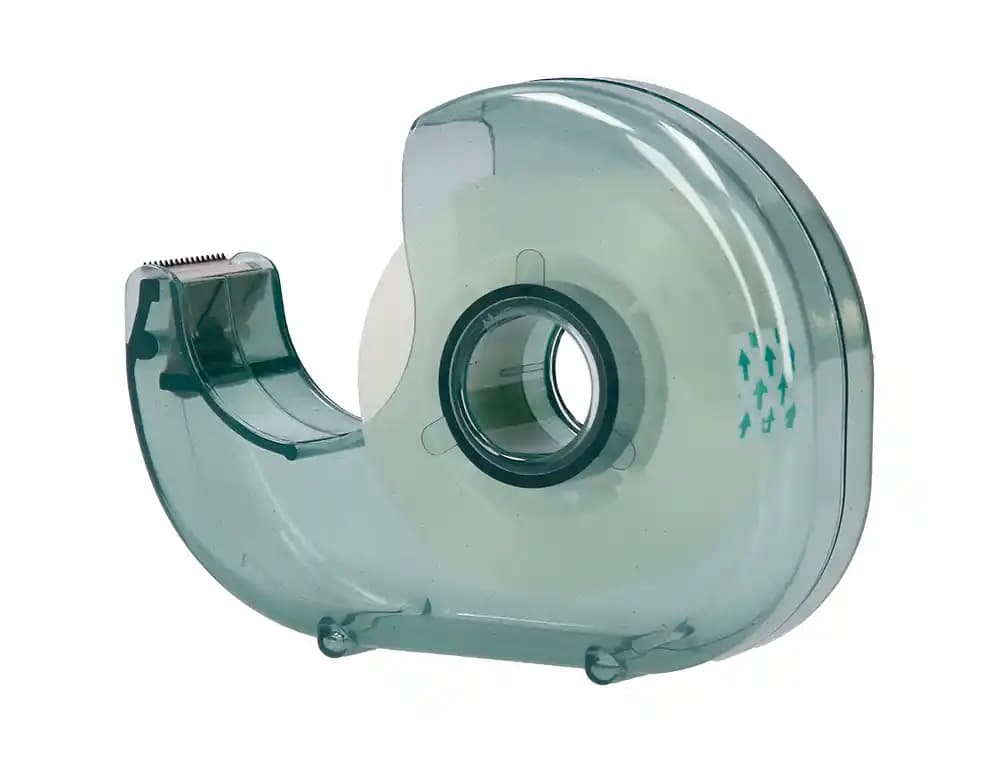 Miniportarrollo liderpapel ecouse 100% plastico reciclado para cinta de 33 mt x 19 mm