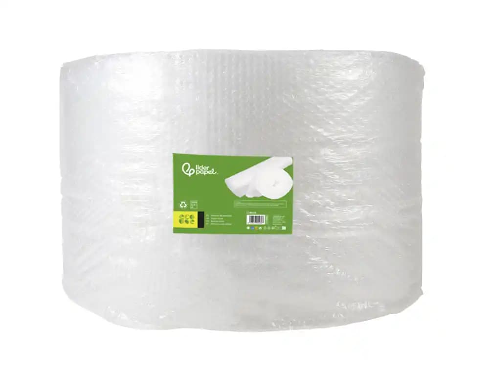 Plastico burbuja liderpapel ecouse 0.40x200m 30% de plastico reciclado