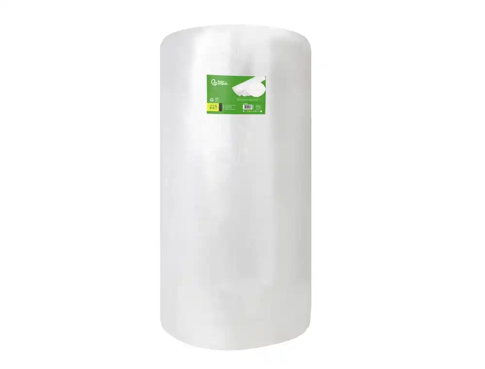 Plastico burbuja liderpapel ecouse 1.60x200m 30% de plastico reciclado