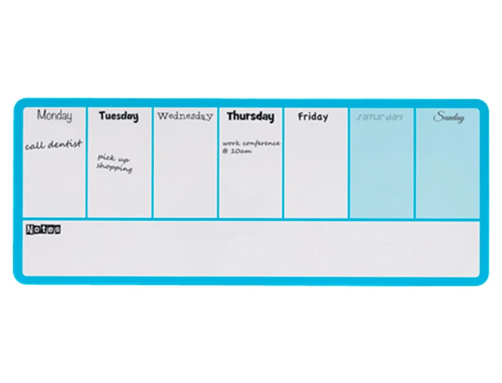 Planificador semanal nobo magnetico 140x360 mm