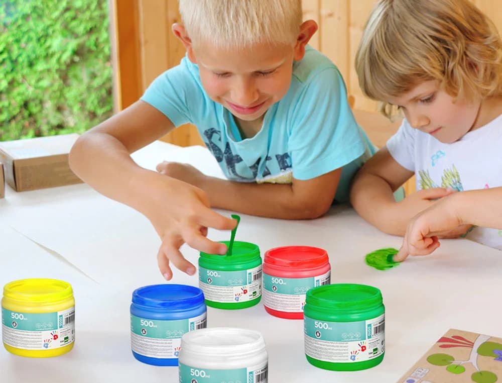 Pintura dedos liderpapel tarrina de 500 ml