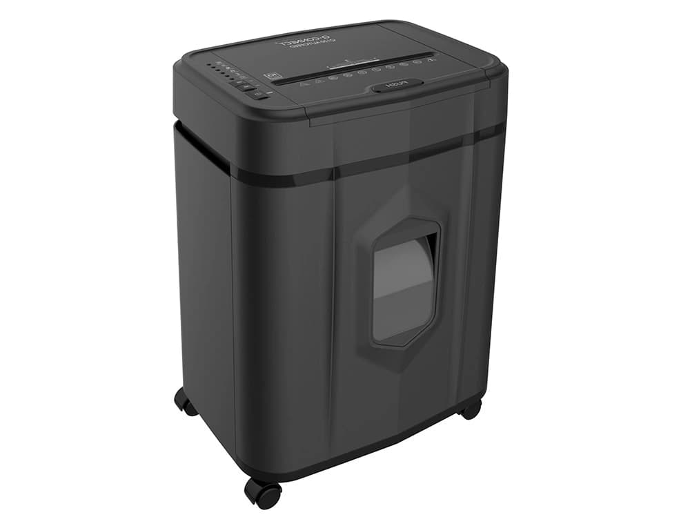 Destructora de documentos q-connect capacidad de corte 120 h auto / 10 h manual destruye grapas clips y