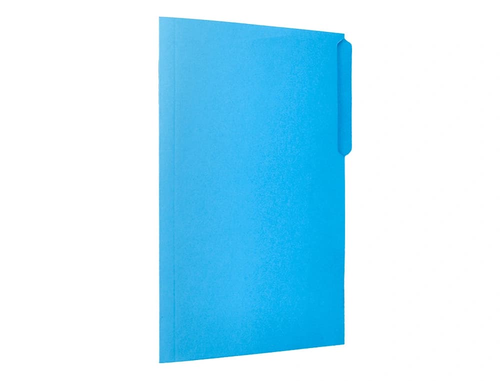 Subcarpeta cartulina liderpapel folio pestaña izquierda 240g/m2