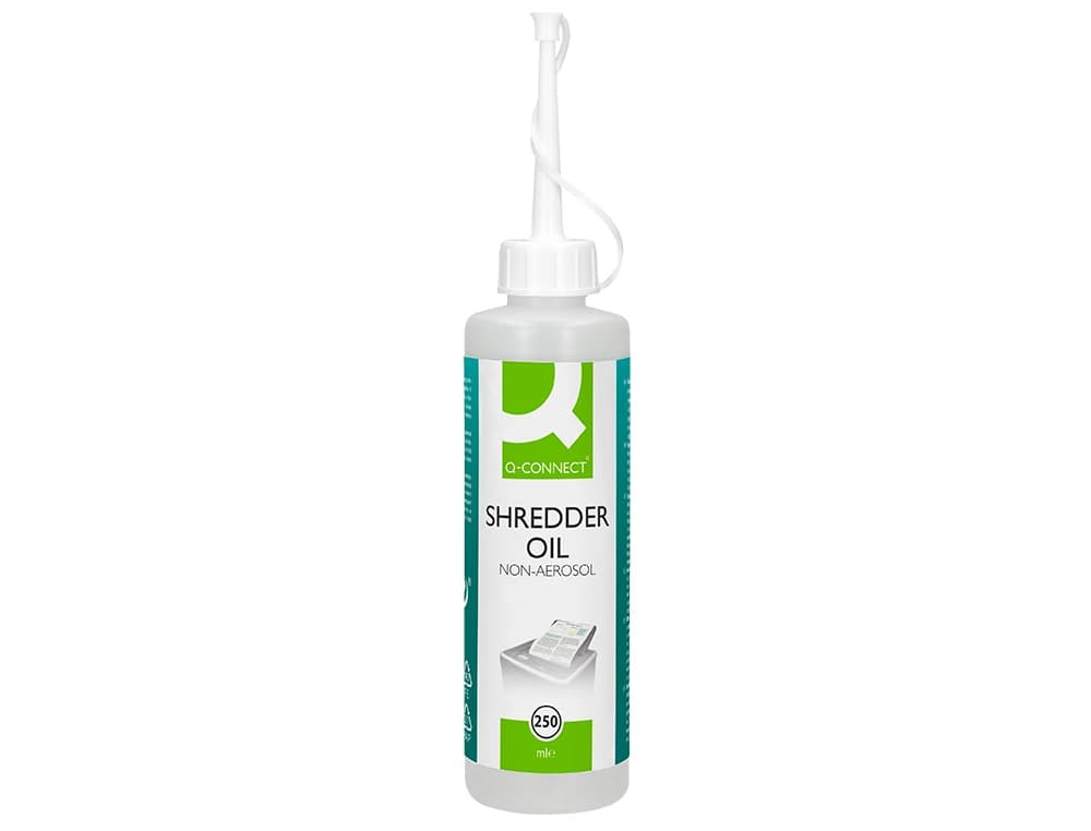Aceite lubricante q-connect para destructora de documentos bote de 250 ml