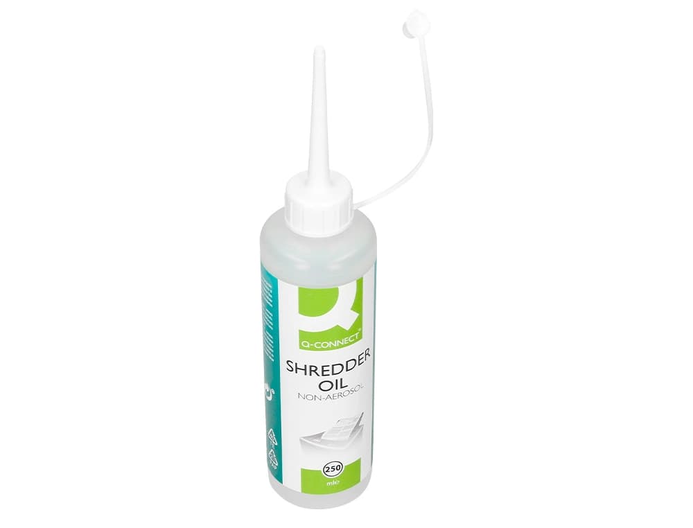 Aceite lubricante q-connect para destructora de documentos bote de 250 ml