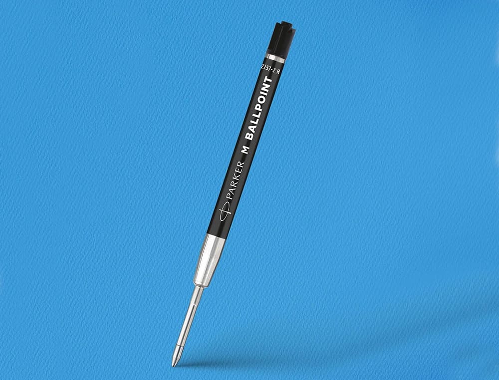 Recambio económico de bolígrafo Parker para Jotter Originals, punta media – Negro
