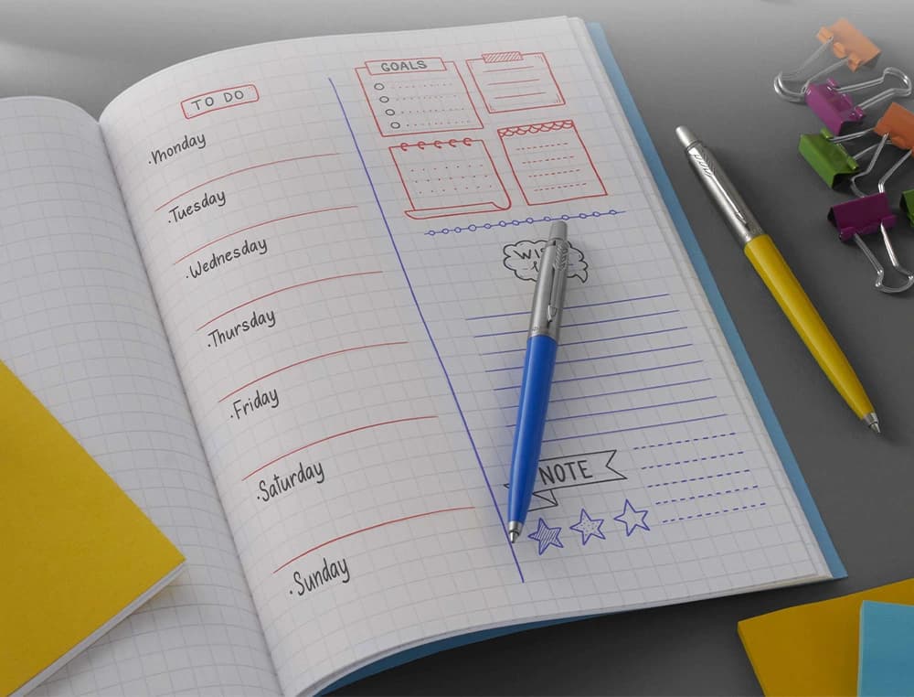 Recambio económico de bolígrafo Parker para Jotter Originals, punta media – Negro
