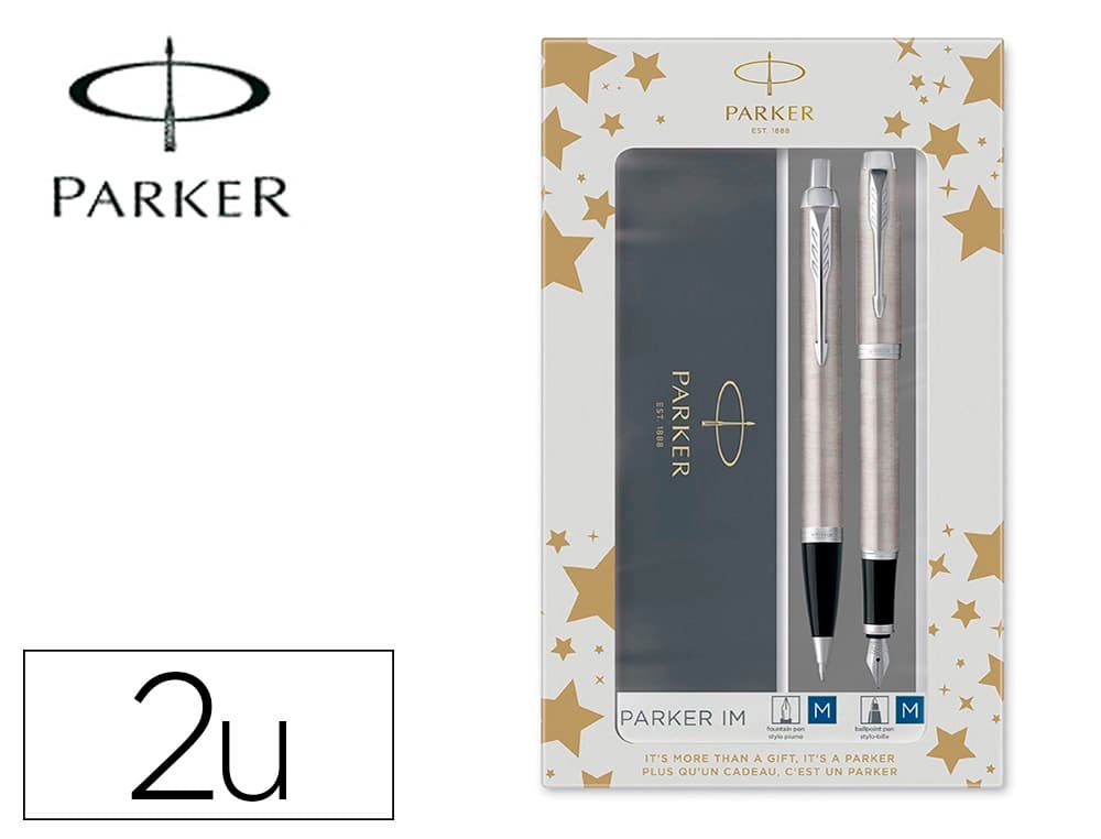 Parker Juego Parker im essential acero ct bolígrafo + pluma