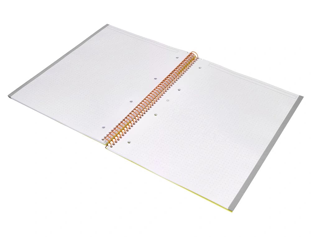 Cuaderno espiral a4 micro antartik dots tapa forrada 80h 90 gr rayado puntos 1 banda 4 taladros