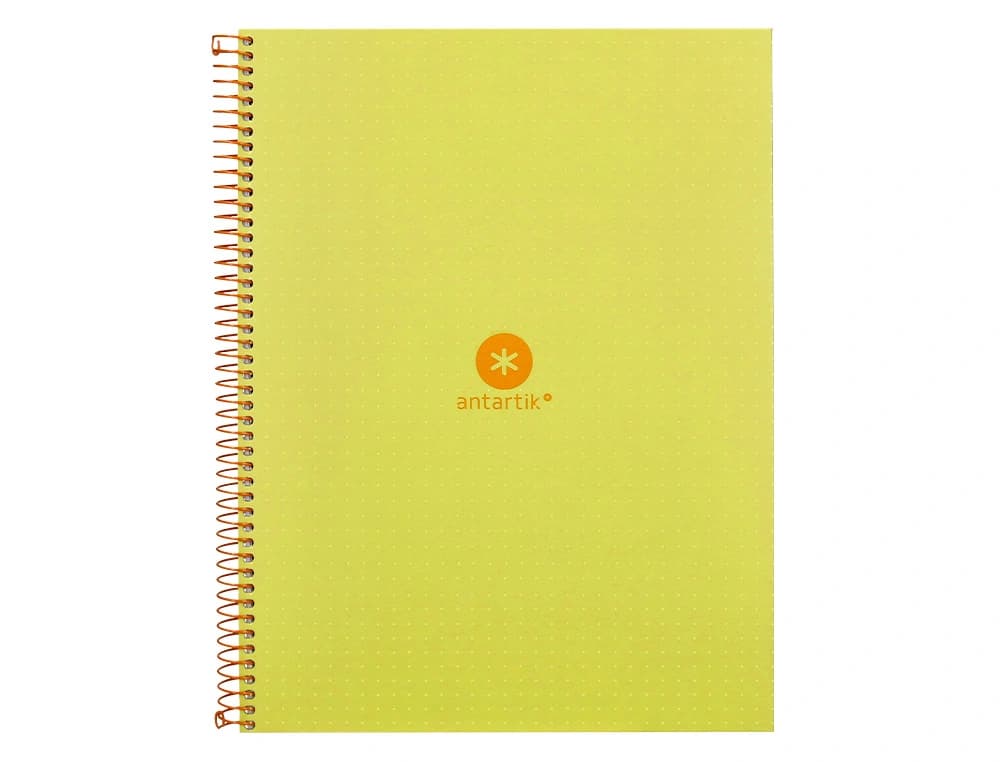 Cuaderno espiral a4 micro antartik dots tapa forrada 80h 90 gr rayado puntos 1 banda 4 taladros