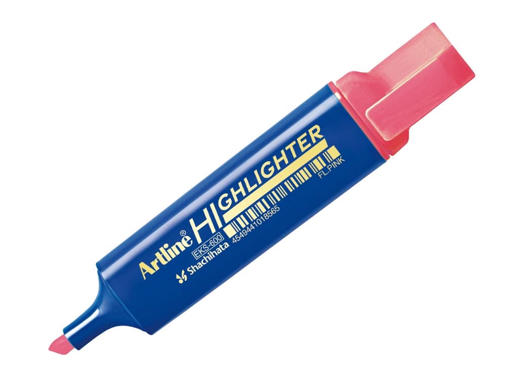 Rotulador artline fluorescente eks-600 punta biselada