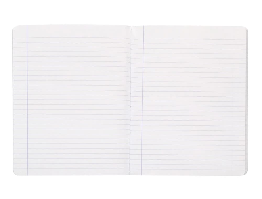 Libreta antartik a5+ plus cosida 48 hojas 90gr rayado horizontal con margen 6 colores surtidos
