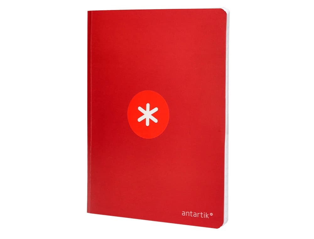 Libreta antartik a5+ plus cosida 48 hojas 90gr rayado horizontal con margen 6 colores surtidos