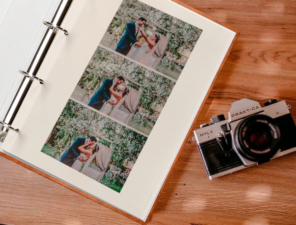 Album de fotos liderpapel anillas serie classic con 20 hojas autoadhesivas