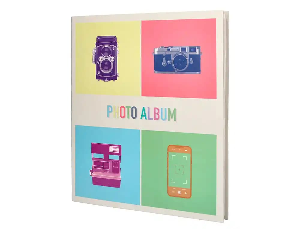 Album de fotos liderpapel anillas con 20 hojas autoadhesivas