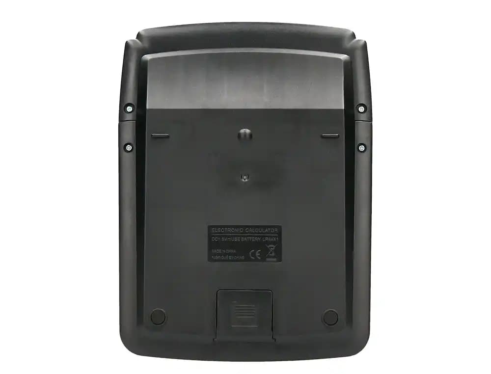 Calculadora liderpapel sobremesa xf39 12 digitos solar y pilas color negro 190x140x32 mm 40% reciclada