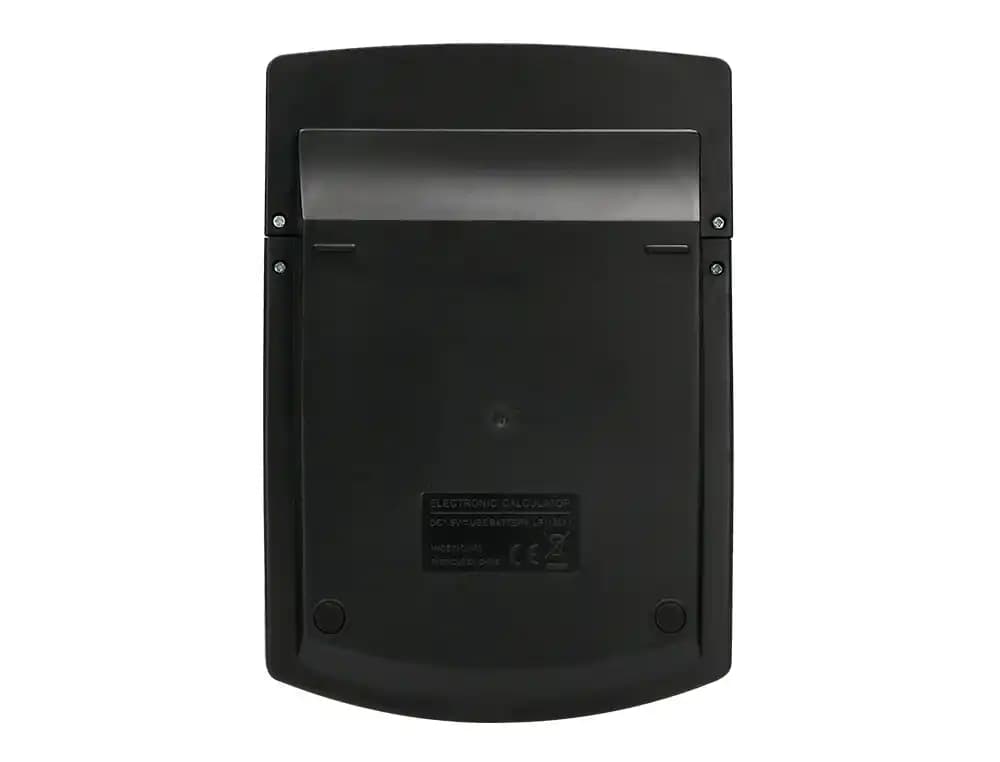 Calculadora liderpapel sobremesa xf40 12 digitos dos lineas solar y pilas negro 175x120x30 mm 40% reciclada