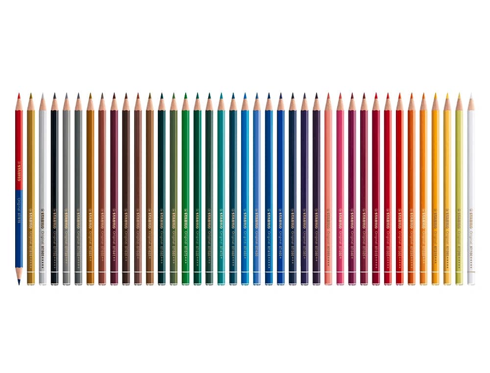 Lapices de colores stabilo acuarelables original arty estuche metalico de 24 colores surtidos