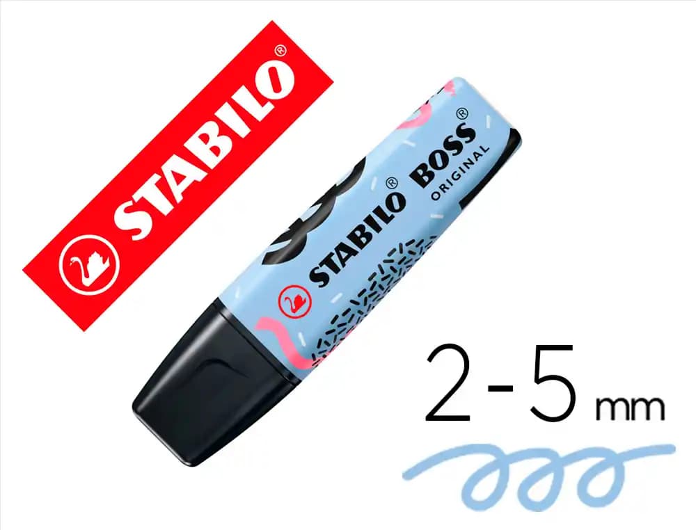 Stabilo Rotulador stabilo boss fluorescente original pastel by ju schnee azul nublado