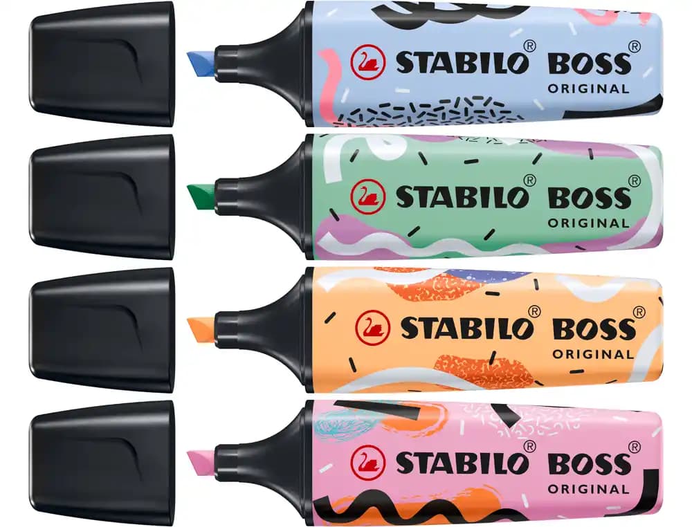 Rotulador stabilo boss fluorescente original pastel by ju schnee