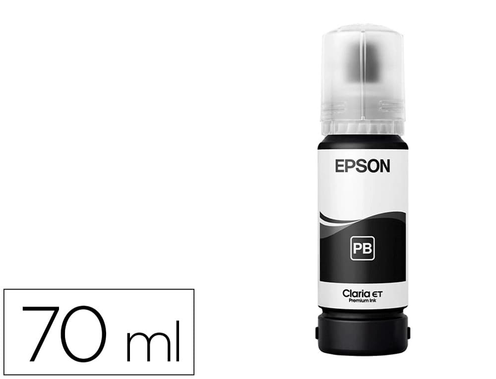 Epson Tinta epson t114 eco tank et-8500 / 8550 negro photo botella 70 ml