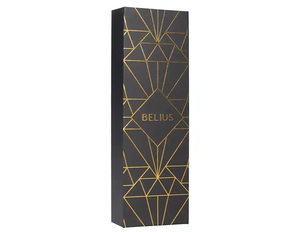 Boligrafo belius soiree aluminio color art deco y caja de diseño