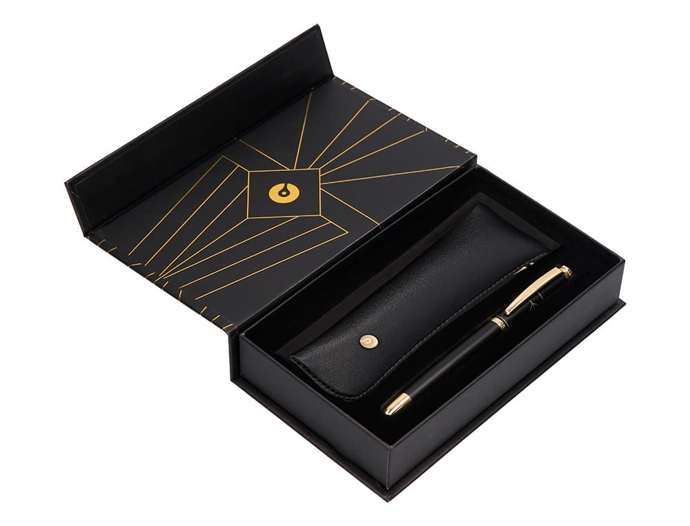 Boligrafo y estuche belius soiree color art deco y caja de diseño