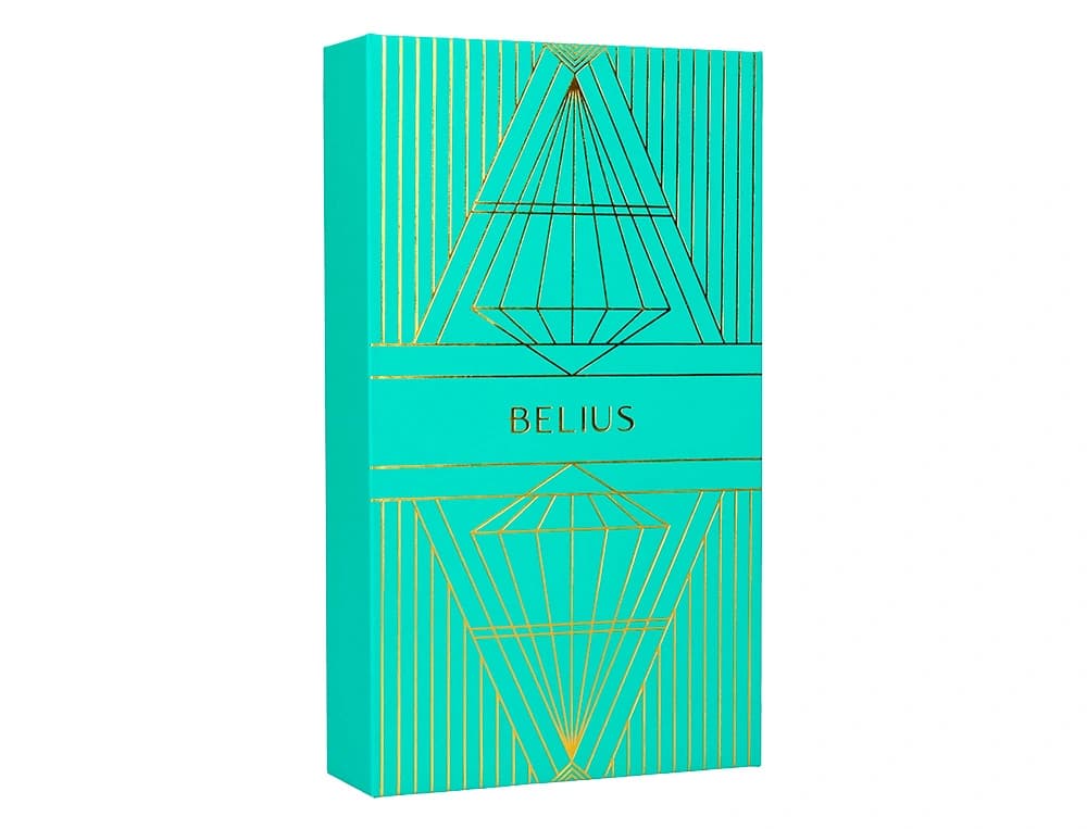 Boligrafo y estuche belius soiree color art deco y caja de diseño