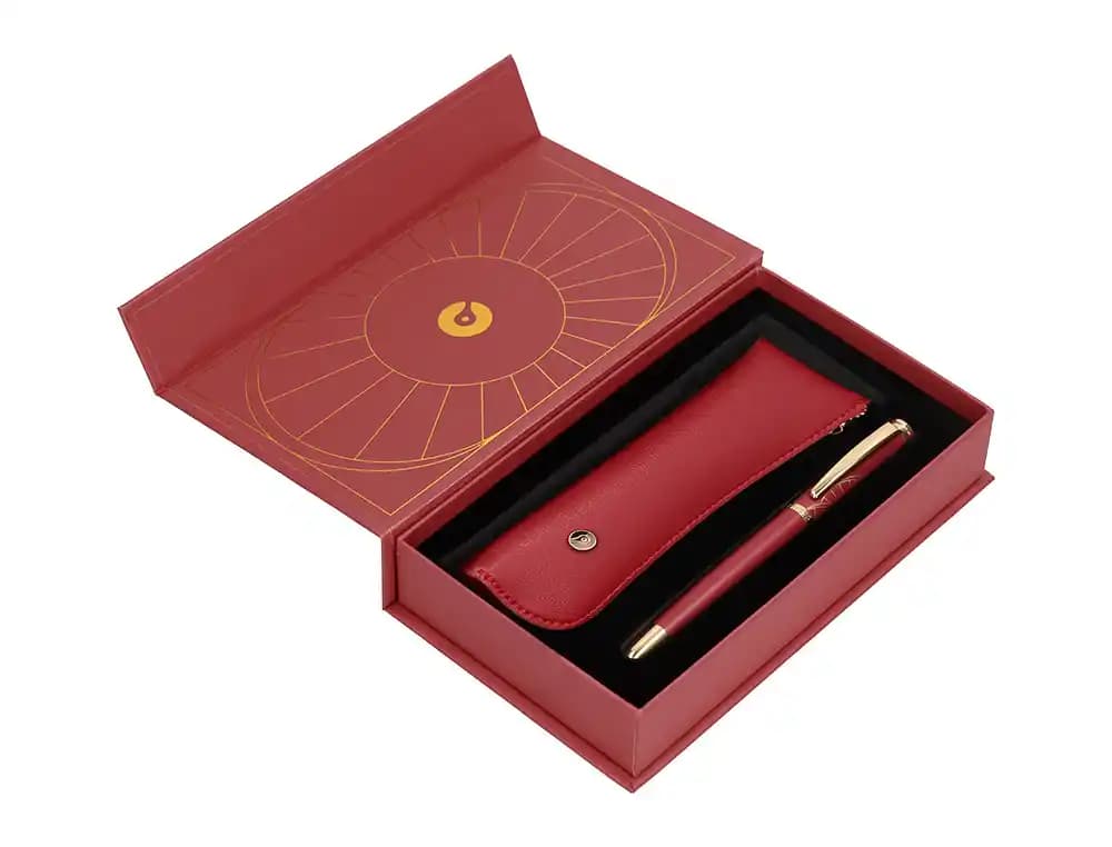 Boligrafo y estuche belius soiree color art deco y caja de diseño