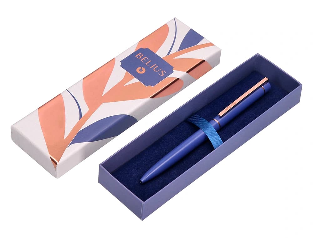 Boligrafo belius rose aluminio caja de diseño