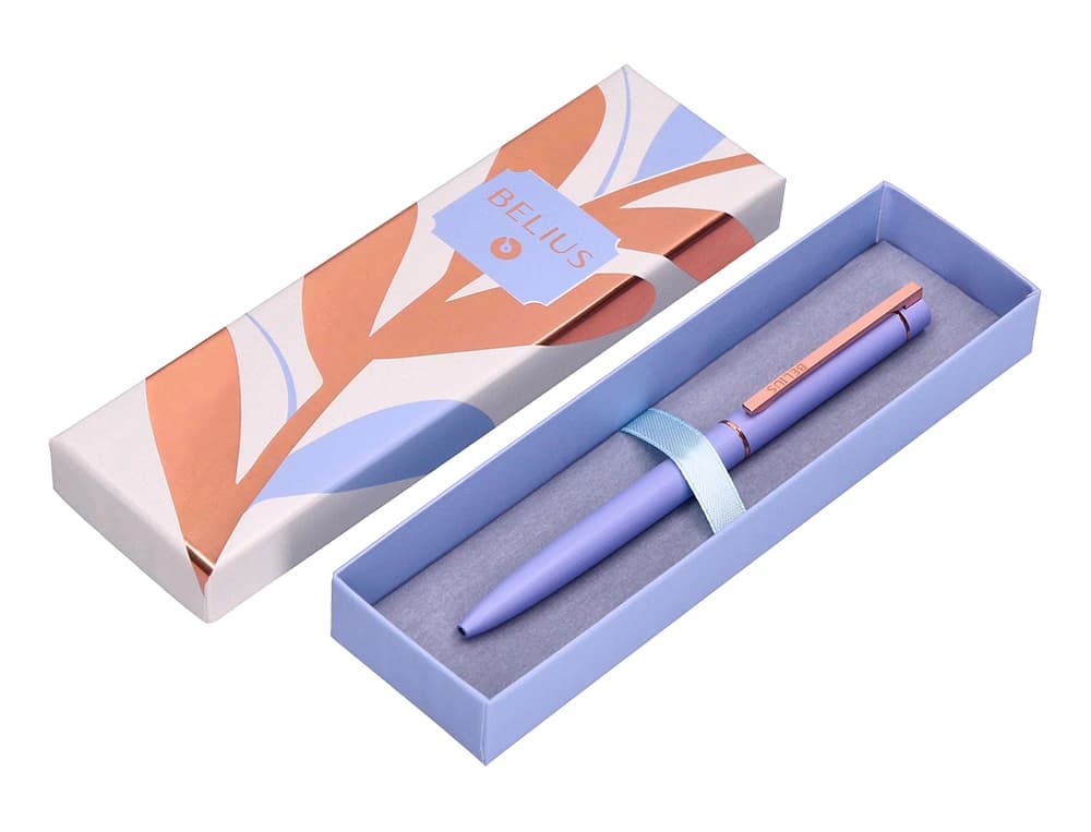 Boligrafo belius rose aluminio caja de diseño