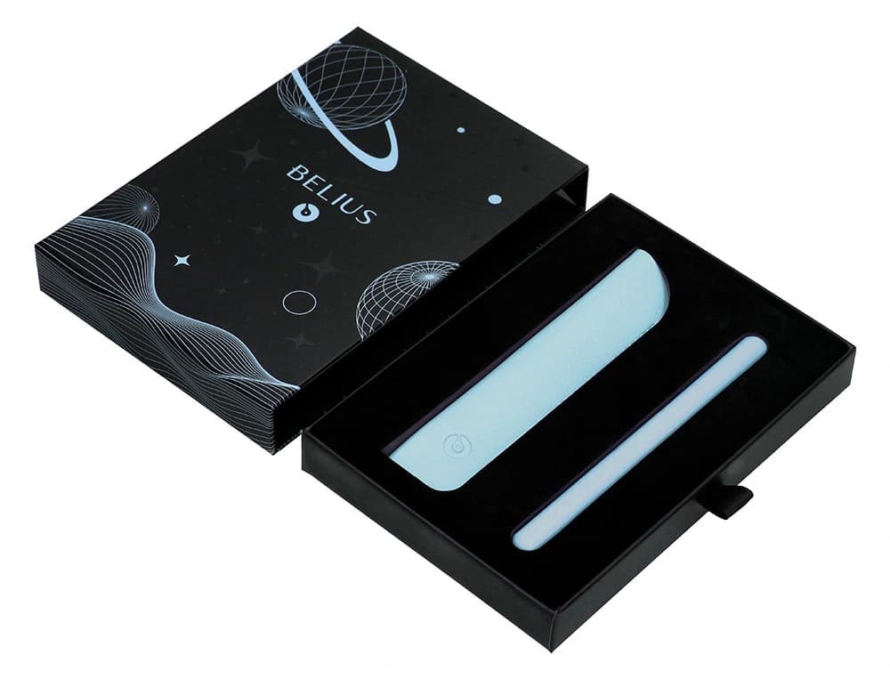 Roller y funda de similpiel belius space b color minimalista caja de diseño