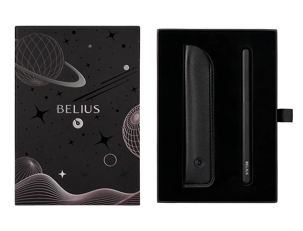 Roller y funda de similpiel belius space b color minimalista caja de diseño