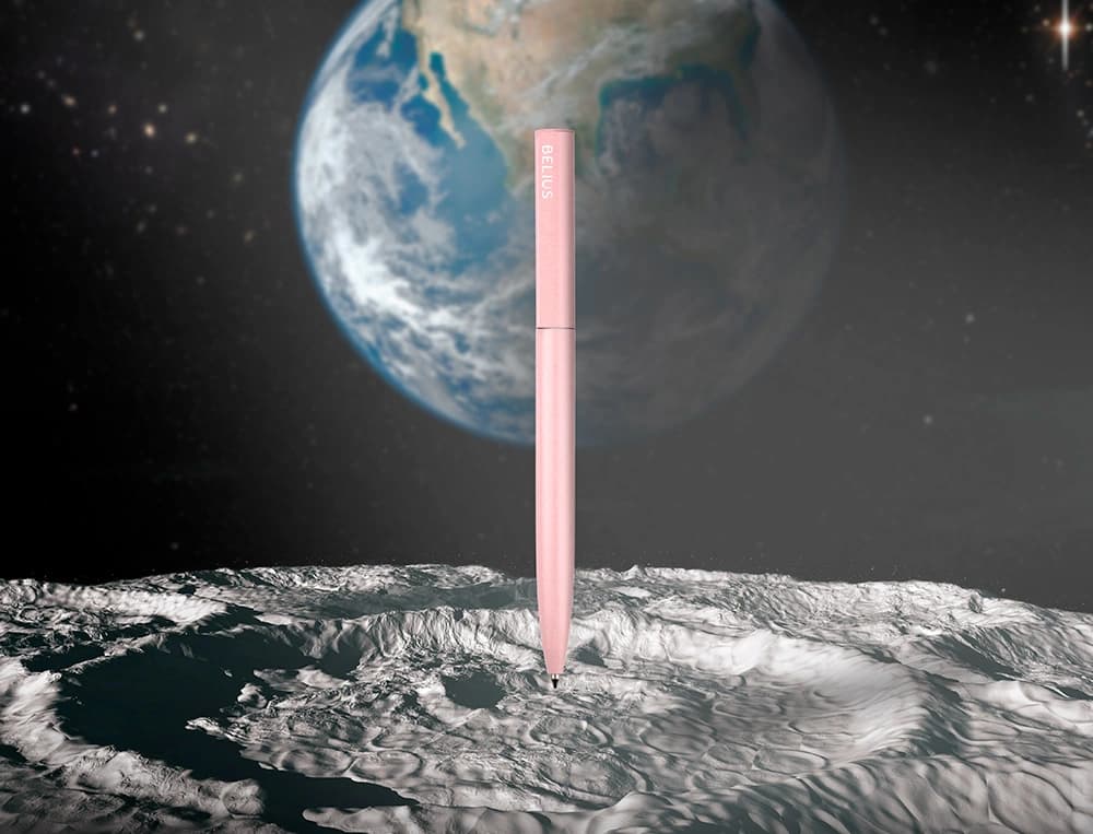 Boligrafo belius rocket b aluminio color minimalista caja cilindrica