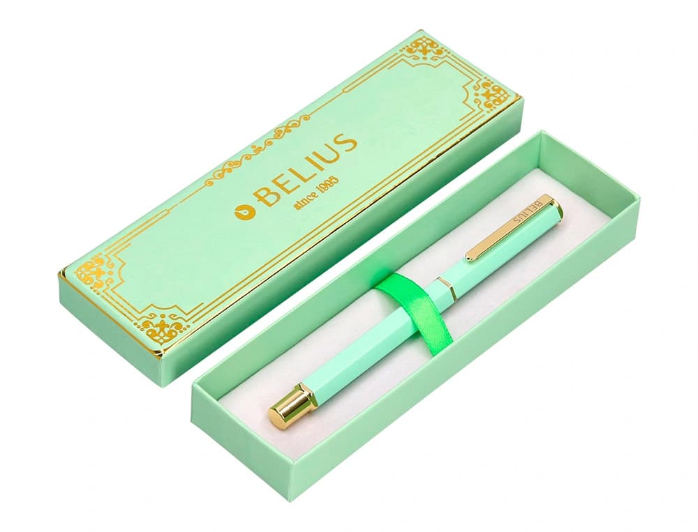 Boligrafo belius macaron bliss forma hexagonal y caja de diseño