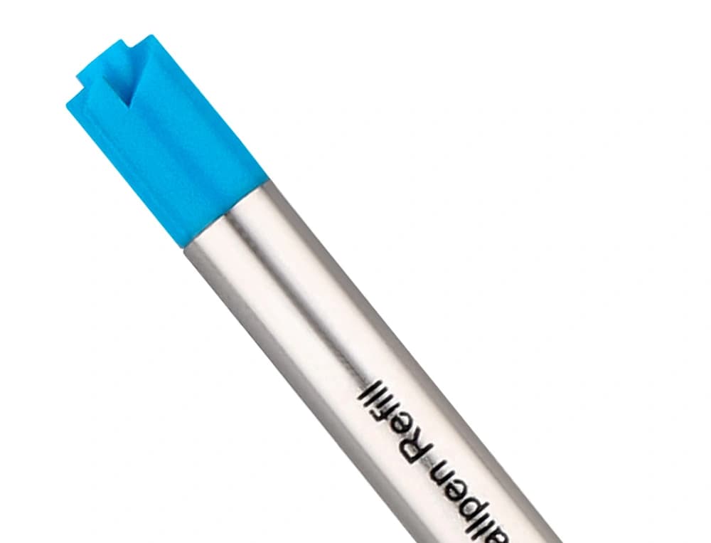 Recambio de bolígrafo Belius de punta media de 0,8 mm, caja de 3 unidades – Azul